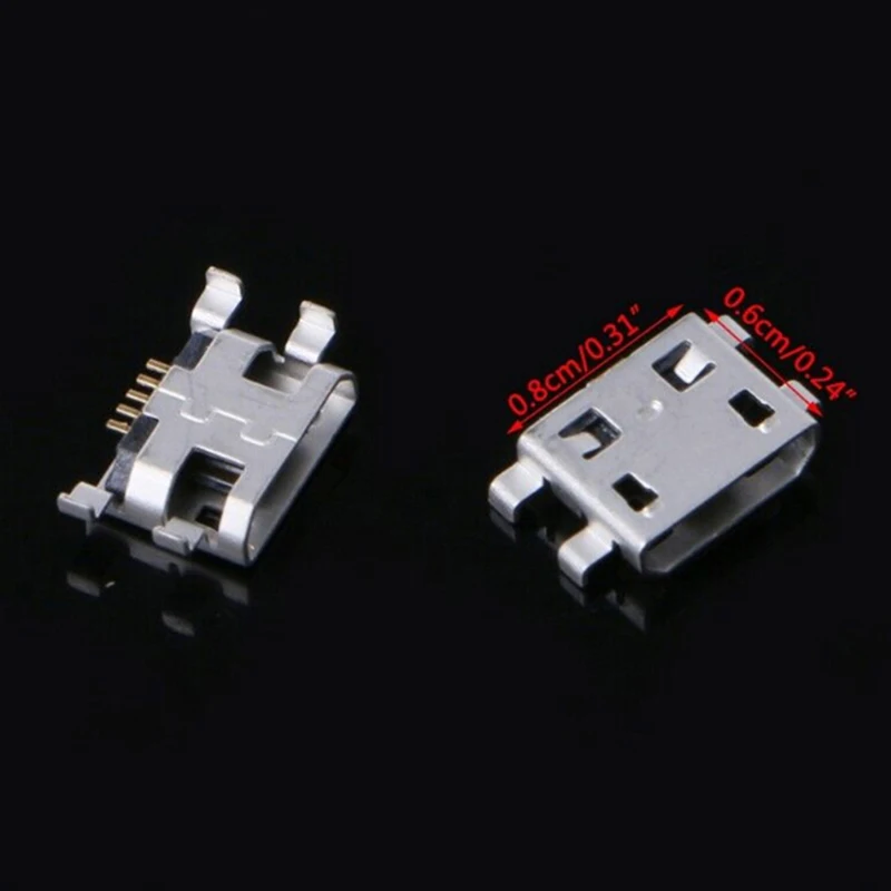 10 шт. 5 контактные разъемы Mini USB типа B гнездовой разъем для зарядки четыре фута 0 8*0