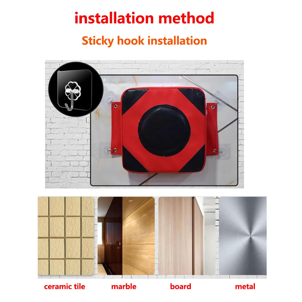 

Faux Leather Wall Punching Pad Boxing Punch Target Training Sandbag Sports Dummy Punching Bag Fighter Martial Arts Fitness