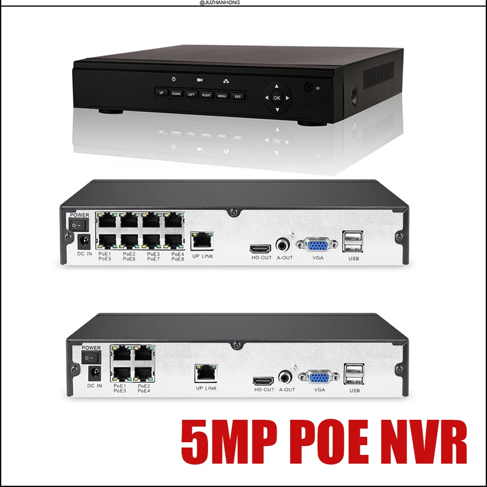 Сетевой видеорегистратор H.265 ONVIF P2P POE комплект сетевого видеорегистратора с HDMI и