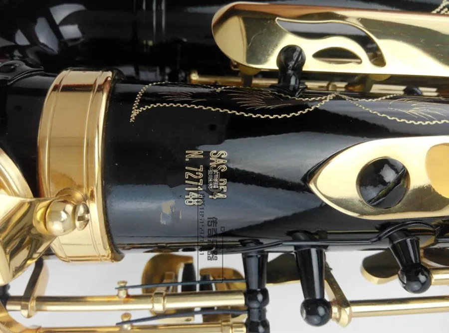 Черный альт саксофон Модель Alto Saxophoner SAS R54 полностью укомплектован аксессуарами