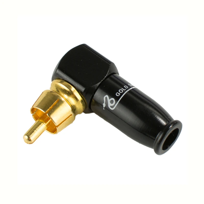 2 шт. DIY RCA разъем тип припоя крепление кабеля Мужской Аудио Видео пайка AV угловой