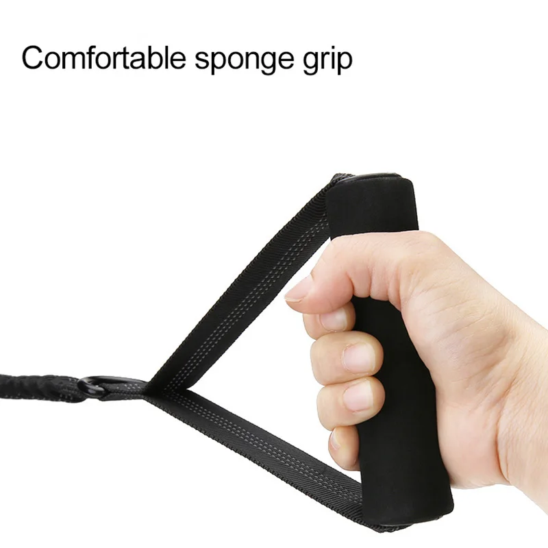 Тяговая веревка для больших собак регулируемый ударопрочный светоотражающий