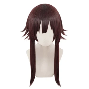 Парик для косплея Megumin из аниме Благословение Бога на этот чудесный мир, синтетические темно-красные волосы, костюмы для косплея, волосы + парик, шапочка