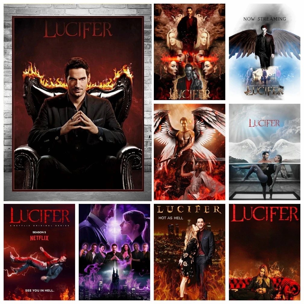 

â€œLuciferâ€ TV Diamond Painting Full Square /Round 5D DIY Diamond Embroidery Cross Stitch Mosaic Home Decor