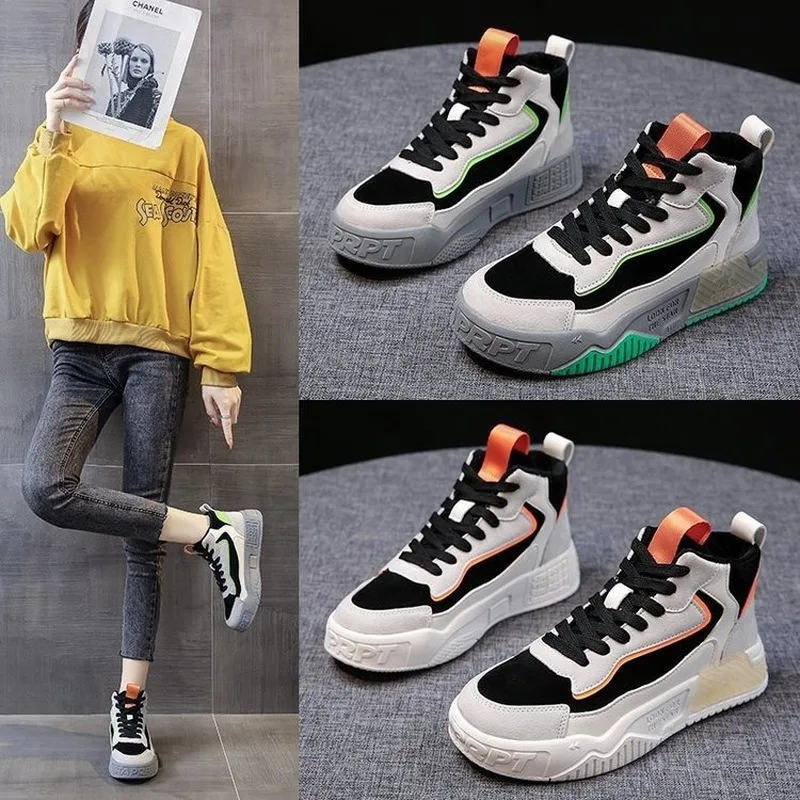 

2020 women's autumn and winter new versatile student sports shoes leisure wear-resistant and comfortable sneakers walking shoes