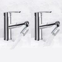 kitchen faucet bubbler 360 degree double modes 2 flow splash proof