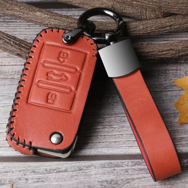 

Genuine leather key case for car MG Morris Garages 6 key set all-inclusive zs hs ruiteng mg3 gt rui driving keychain shell