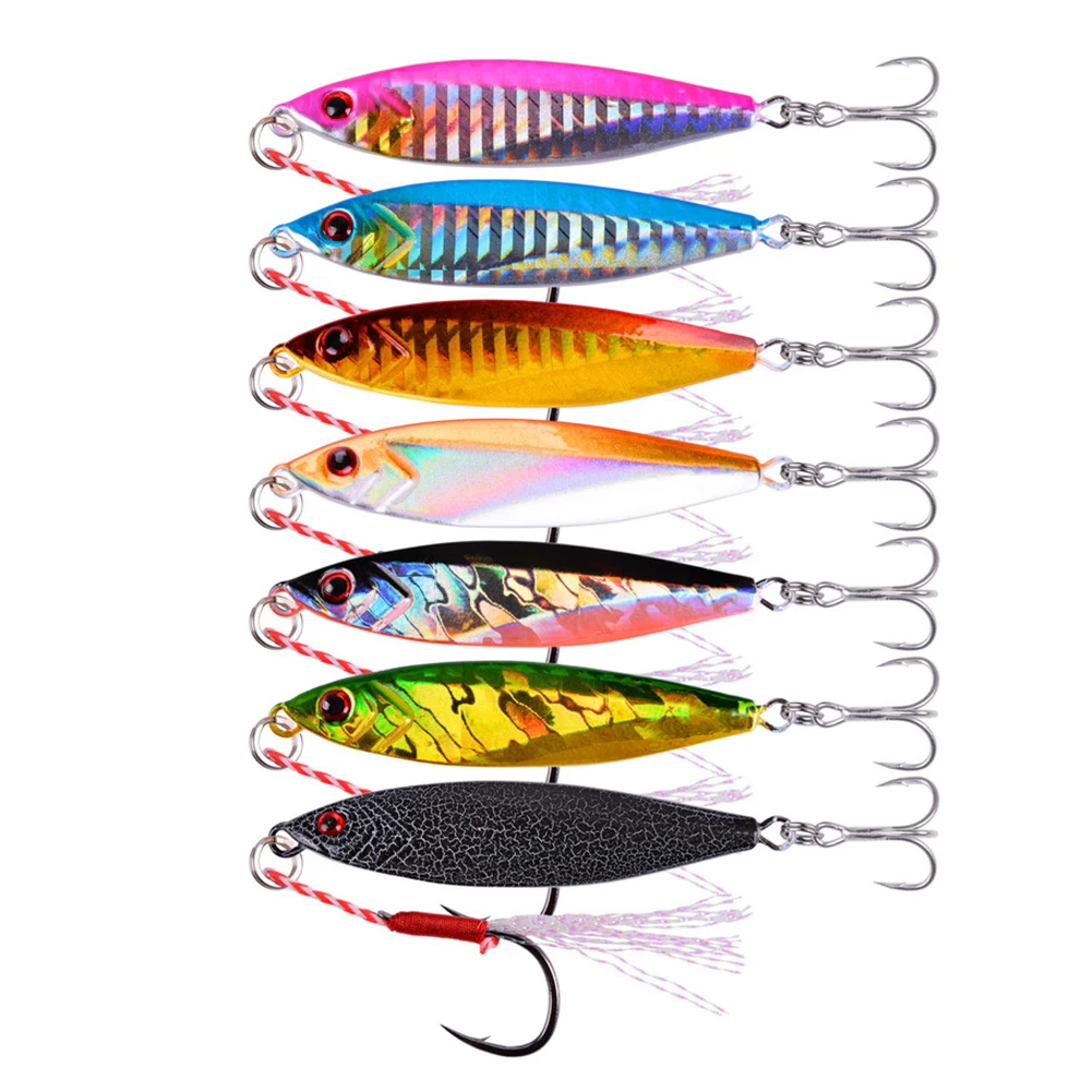 

Metal Jig Fishing Lure 14g 21g 30g Sinking Lures Sea Jigs Spoon Winter Fishing Good For Fishing Jigging Lure Hard Ice Bait