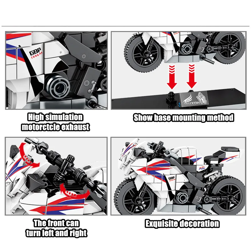 SEMBO Block City Speed Motorbike Model Building Blocks Technic Motorcycle Creator Motor Car Bricks Educational Toy for Boys | Игрушки и