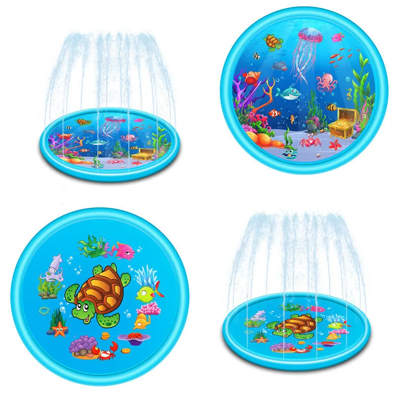 

[VIP] 110cm 160cm Summer Kids Toys Inflatable Water Cushion Children's Water Spray Mat Watering Pad Fountain Bath