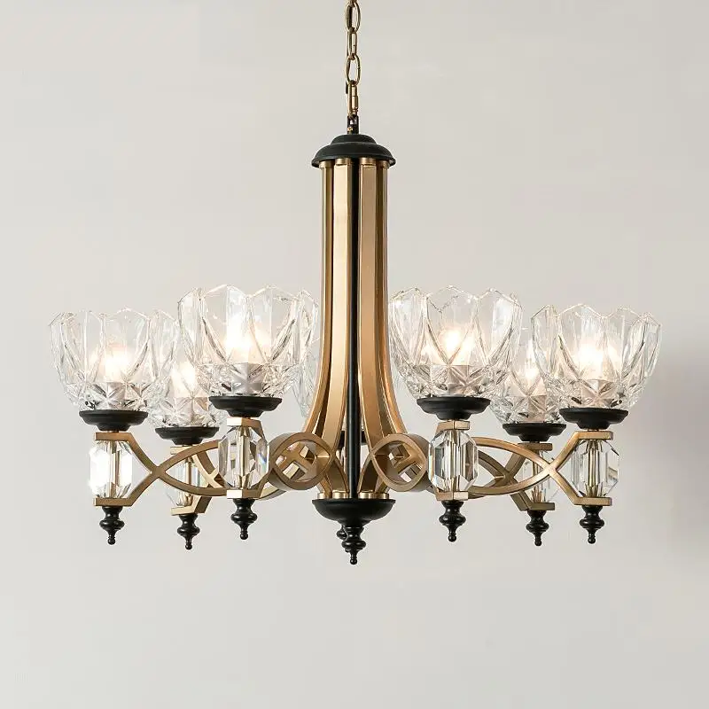 Милан витрина стеклянный абажур Люстра светильник ing E27 Светодиодный