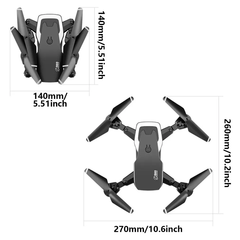 

S60 Rc Drone 4k HD Wide Angle Camera 1080P WiFi fpv Drone Dual Camera Quadcopter Real-time transmission Helicopter Toys