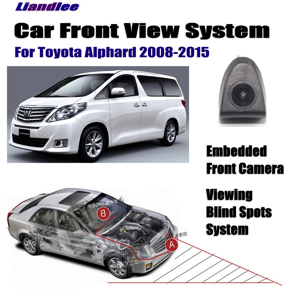Автомобильная HD камера переднего вида для Toyota 4runner Highlander XU40 Alphard 2007 2015 не задние