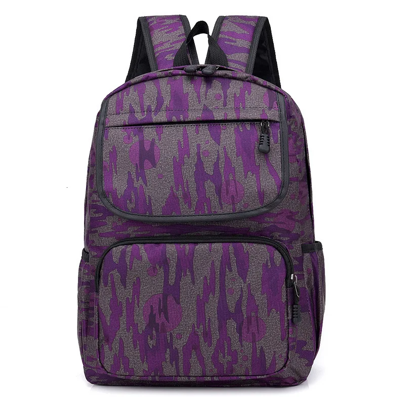2023 Vintage women large capacity travel backpack Nylon Kids School Bag for Boys and Girls. Camouflage children backpacks