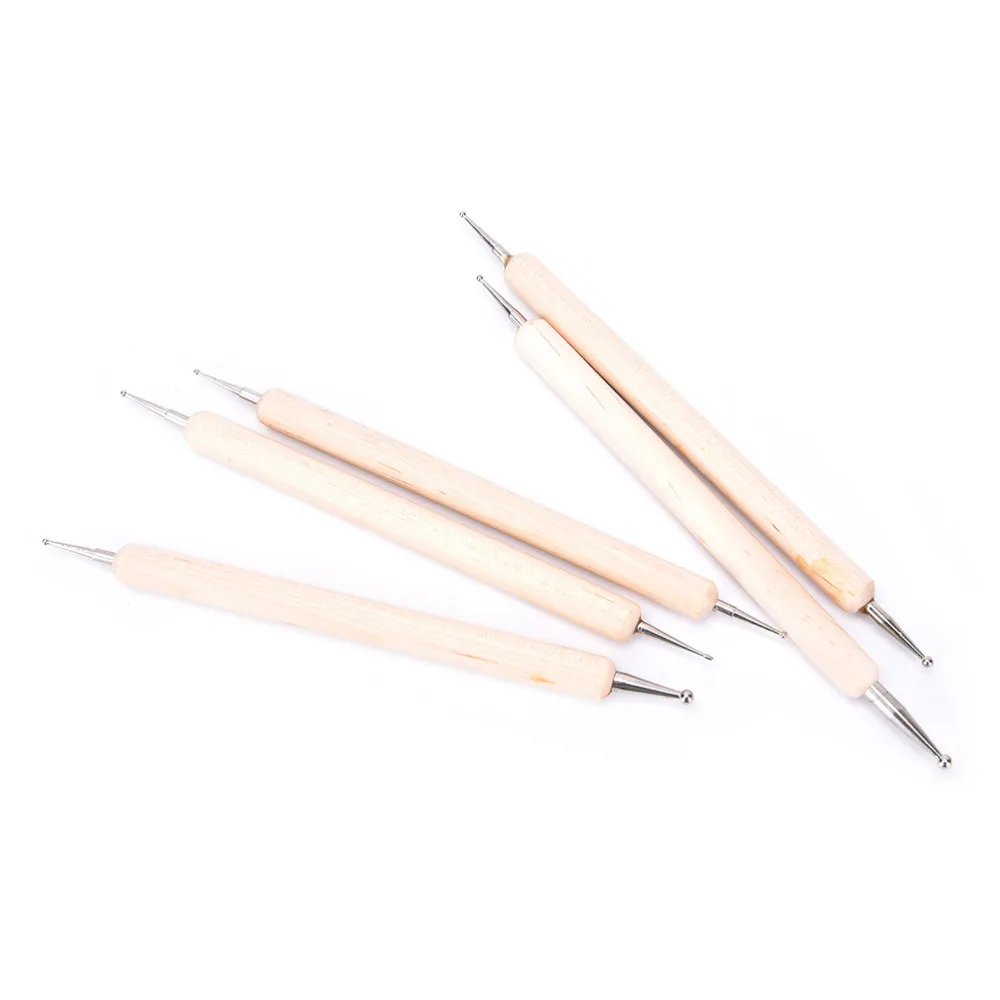 Горячая Распродажа новинка 5 шт./лот двухсторонняя деревянная ручка для дизайна