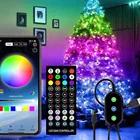 Светодиодная музыкальная Rgb-гирлянда SK6812 с управлением через приложение, адресная Водонепроницаемая сказочная гирлянда для праздника, Рождества, вечеринки, сада, USB