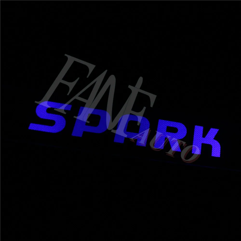 Светодиодная Накладка на порог из нержавеющей стали защитная для Chevrolet Spark |