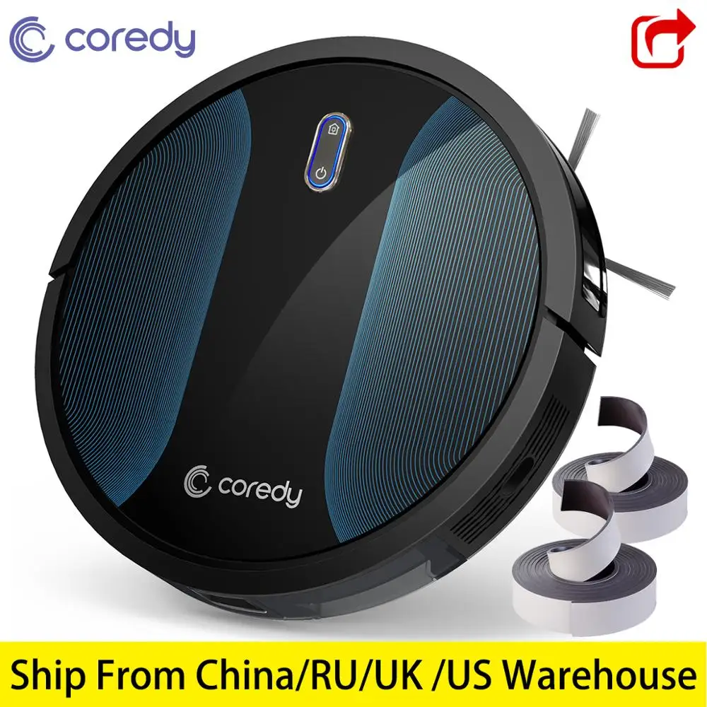 Coredy R500+ умный робот-пылесос для уборки пыли Роботизированный перезаряжаемый ковер роботы для уборки шерсти домашних животных с граничной полосой