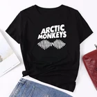 Женская футболка в стиле Харадзюку, Повседневная футболка с изображением арктических обезьян, праздвечерние гимн  1 в уличном стиле, Топ Y2k для фанатов, S-5xl