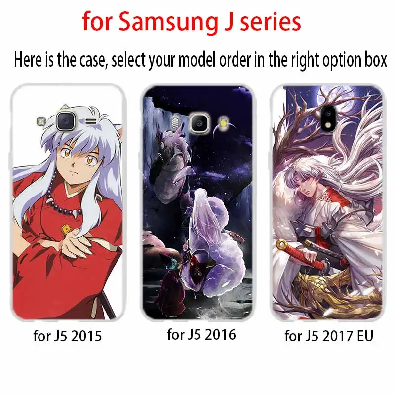 Чехол для телефона Samsung Galaxy j6 J8 J7 J5 J3 J4 Plus 2018 2017 2016 J610 Prime мягкий чехол Inuyasha из