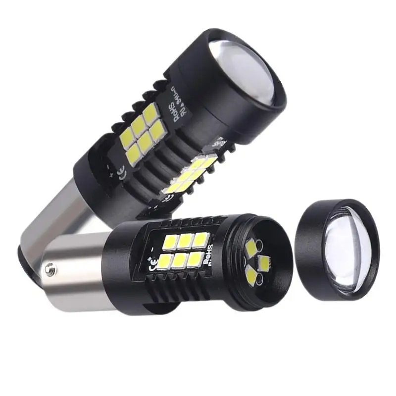2x LED Car DRL Turn Signal Light 3030 21SMD Rear Parking Bulbs 1156 BA15S P21W | Автомобили и мотоциклы