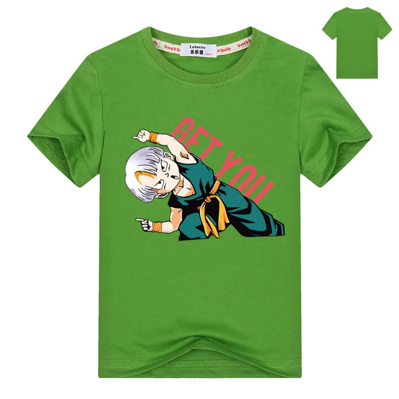 Dragon Ball футболка Гоку братьев топы, футболки Вегета мужские шорты для купания для мальчиков и девочек аниме «Наруто» best friend» футболка с надписью: "Dragonball Z футболка игрушечные фигурки из игры Dragon Ball dbz(“ сын аниме Гоку - Цвет: green