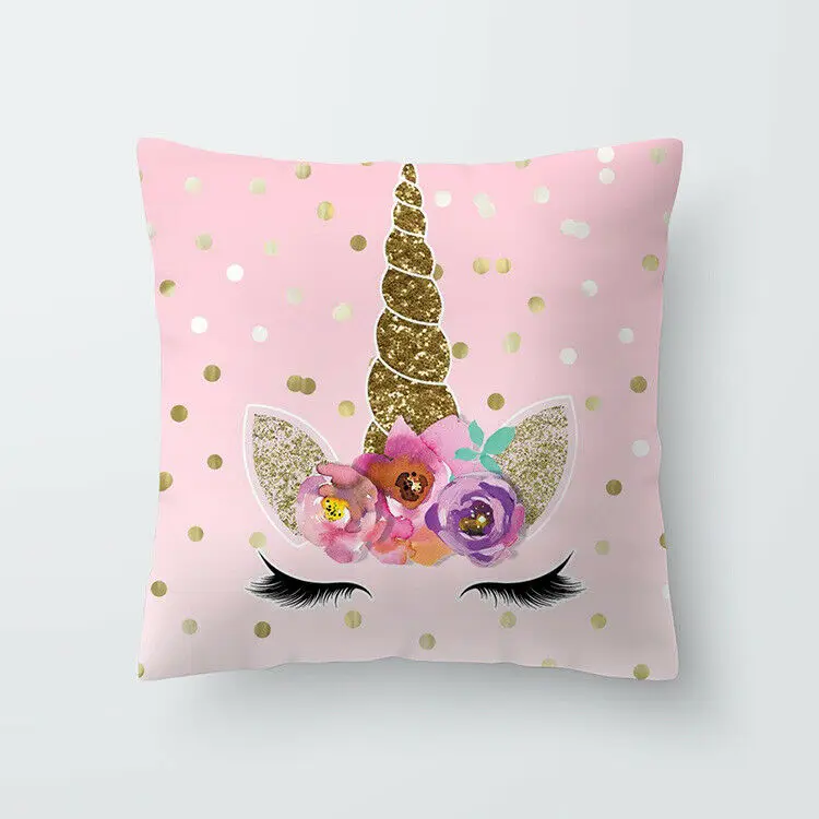 2019 Фирменная Новинка чехол для подушки из полиэстера Обложка розового золота