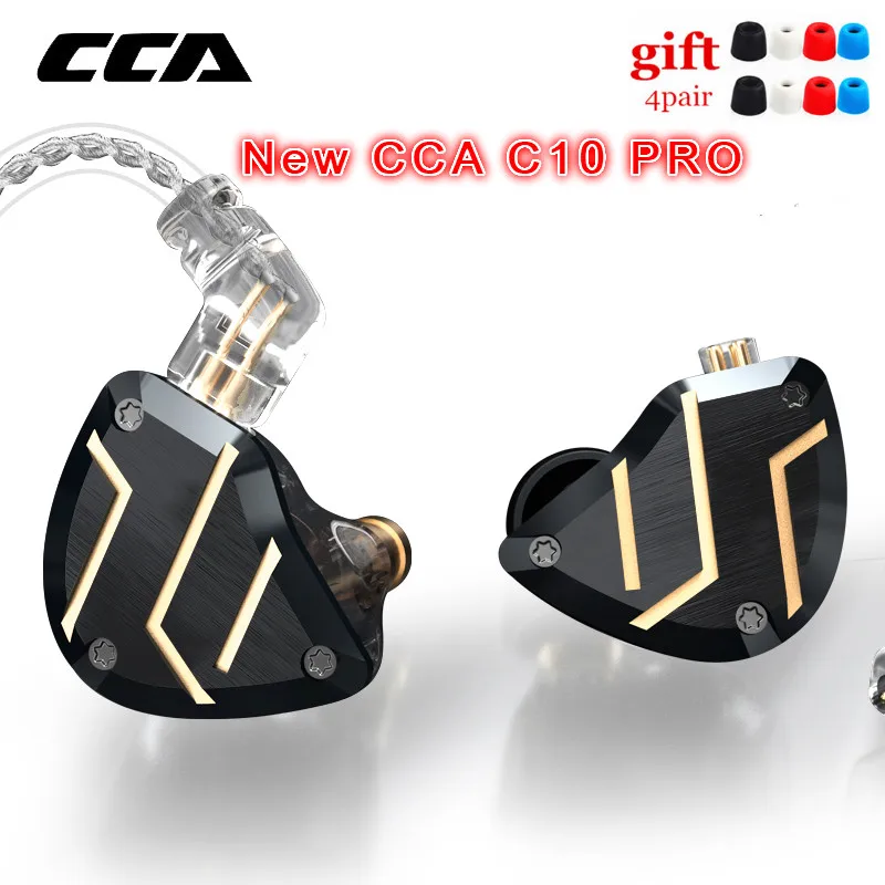 

CCA C10 PRO Upgrade 1DD + 4BA гибридные драйверы в ухо наушники HIFI Мониторинг наушники гарнитура 0,75 мм CCA C12 C16 CA16 KZ ZSX ZSN