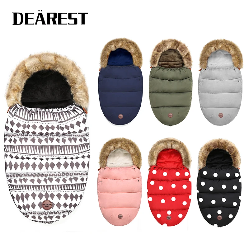 

Dearest Baby Sleeping Bag Winter Envelope Windproof Thickened Warm Baby Sleeping Bag Suitable For Strollers