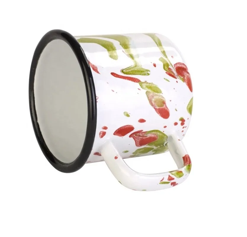 Классическая Ретро кружка из толстой нержавеющей стали с цветным покрытием