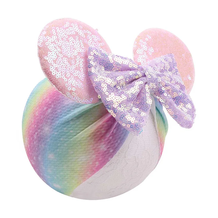 Disney Kawaii Микки Мышь Плюшевые Уши повязка на голову для малышей детей девочек