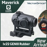 vector optics maverick 1x22 mil red dot sigh hunting collimator reflex scope qd 21mm fits ar 223 7 62mm shotgun 12ga airsoft