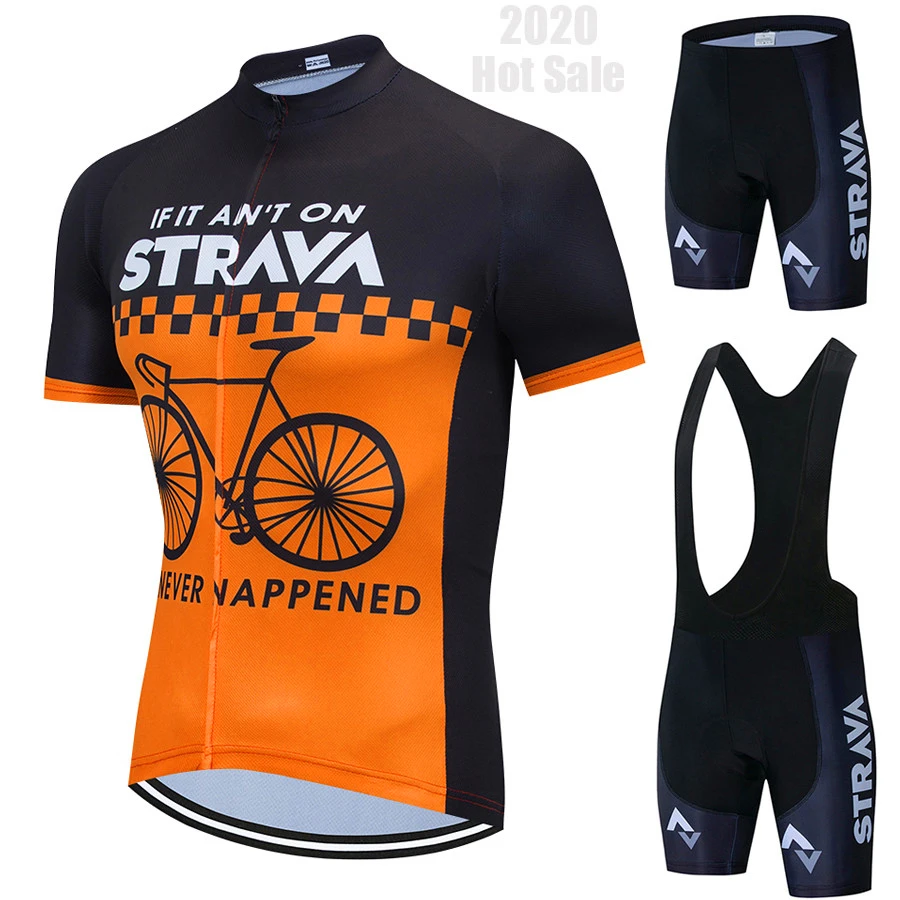 STRAVA Pro одежда для велоспорта мужчин комплект дышащая с защитой от ультрафиолета