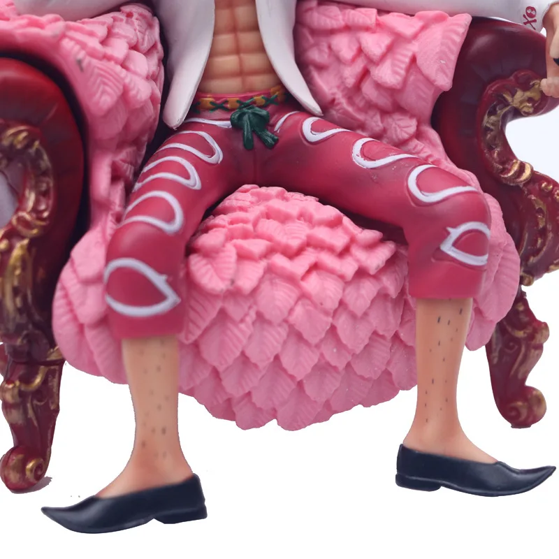 

14cm Anime ONE PIECE Shichibukai Donquixote Doflamingo Sofa Ver Portrait PVC GK Statue Box Action Figure Collect Model Toy O38