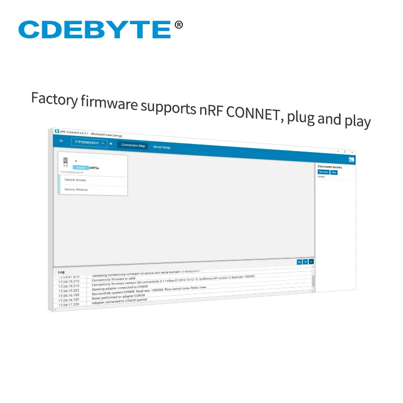 E104-BT5040U NRF52840 Module RF 2.4GHz PCB BLE5.0 Onboard Antenna USB Interface High-Performance