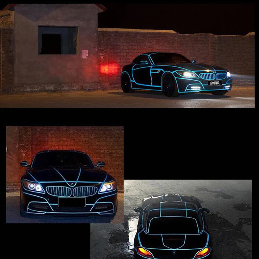 Автомобильный Стайлинг Ночная Волшебная светоотражающая лента 1 см * 5 м