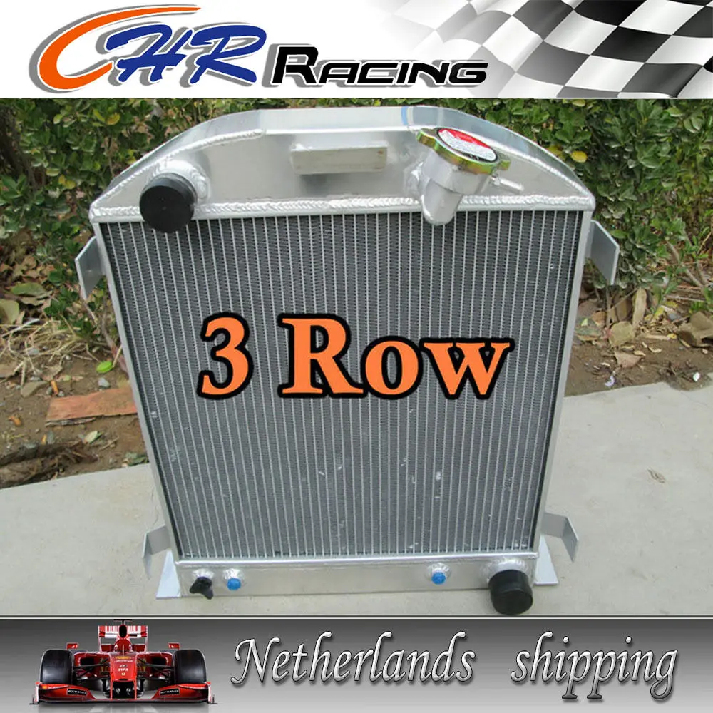 

New For 1932 ForD CHOPPED CHEVY Engine AT 32 Aluminum Radiator 1yr warranty