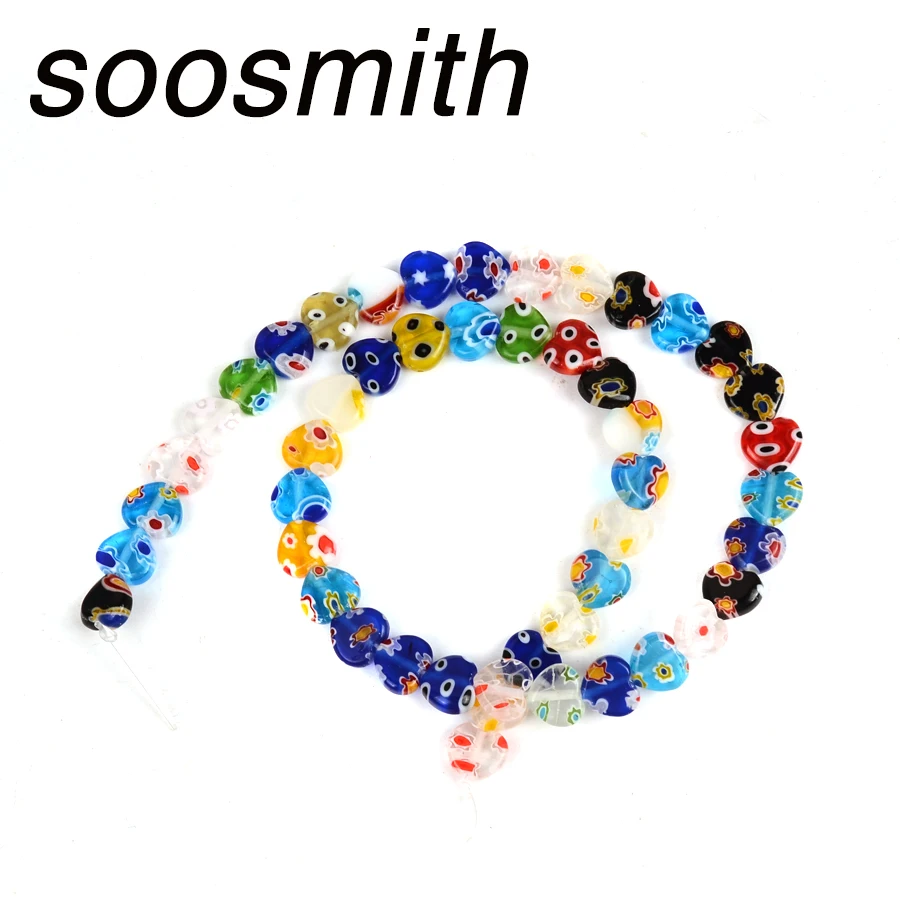 Зеркальные стеклянные бусины лампворк каменные для изготовления ювелирных