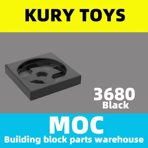 Kury игрушки DIY MOC для 3680, детали для поворотного стола 2x2, основание