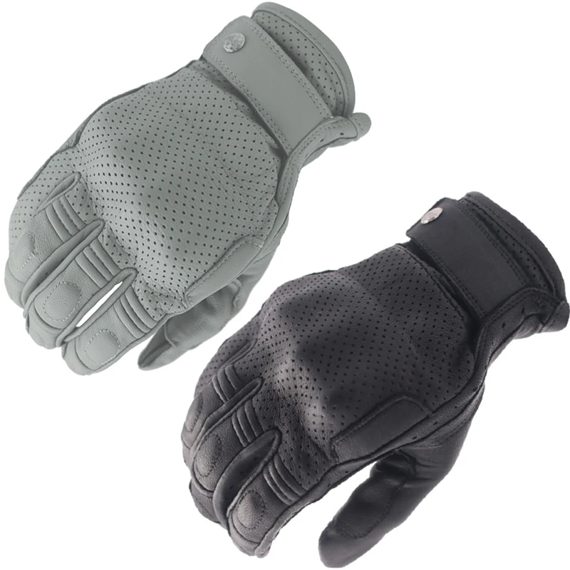 

Summer Street Motorcycle Gloves For BMW Motorrad Riding Touring Sports Outdoor Cycling Leather Glove