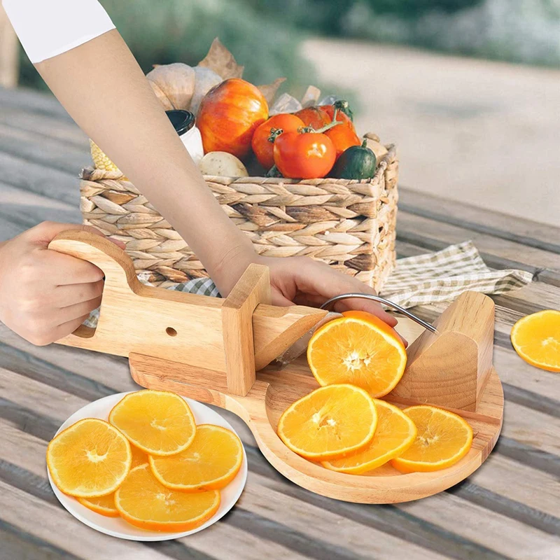 Деревянный сосиски салями Гильотинный нож с лезвием и фиксатором пищевые резаки