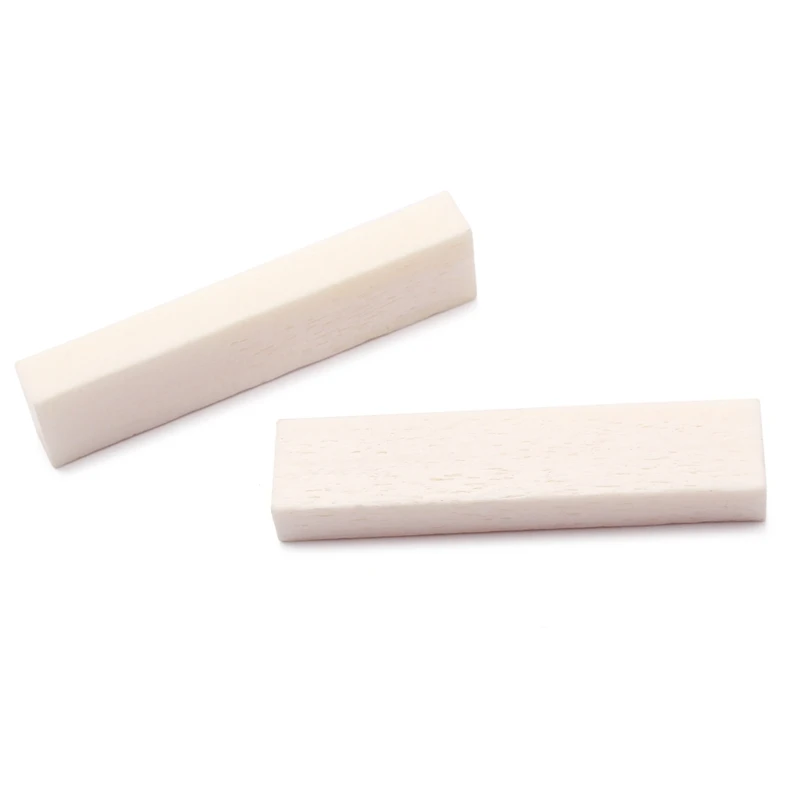 

2021 New 2pcs Ox Bone DIY Unslotted Guitars Nut for Electric Acoustic Classical Guitar