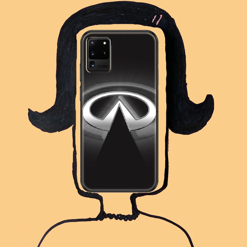 

Sport Car Infinities Phone case For Samsung Galaxy Note 4 8 9 10 20 S8 S9 S10 S10E S20 Plus UITRA Ultra black painting Etui soft