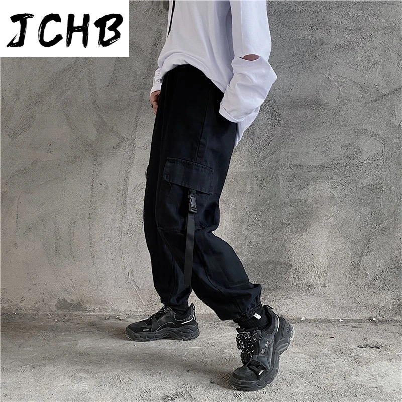 

2021 Harajuku High Waist Zipper Women Clothes Ankle-length Cargo Pants Women Hip Hop Style Casual Pants Womens Pant Loose Sweatp
