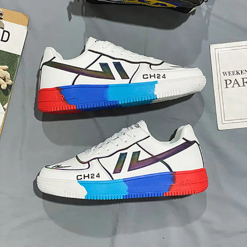 

Korean version of the trend of canvas men's shoes tide shoes summer breathable white shoes net celebrity all-match casual whiteb