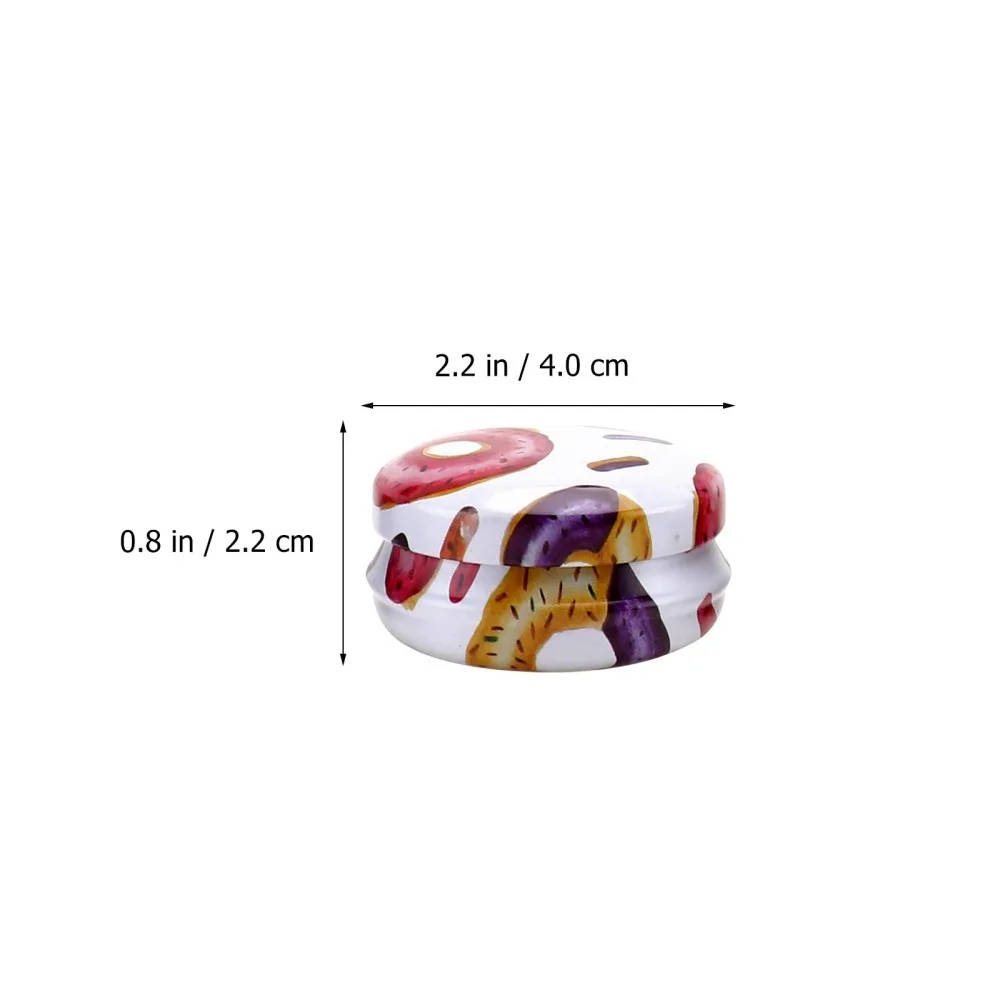 

12pcs Wax Candle Storage Box Tinplate Can Tinplate Container (Random Color)