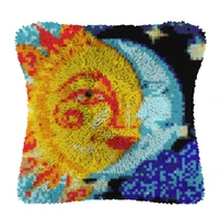 sun embroidery fits foamiran for flowers latch hook rug kits needlework set with latch hook pillow