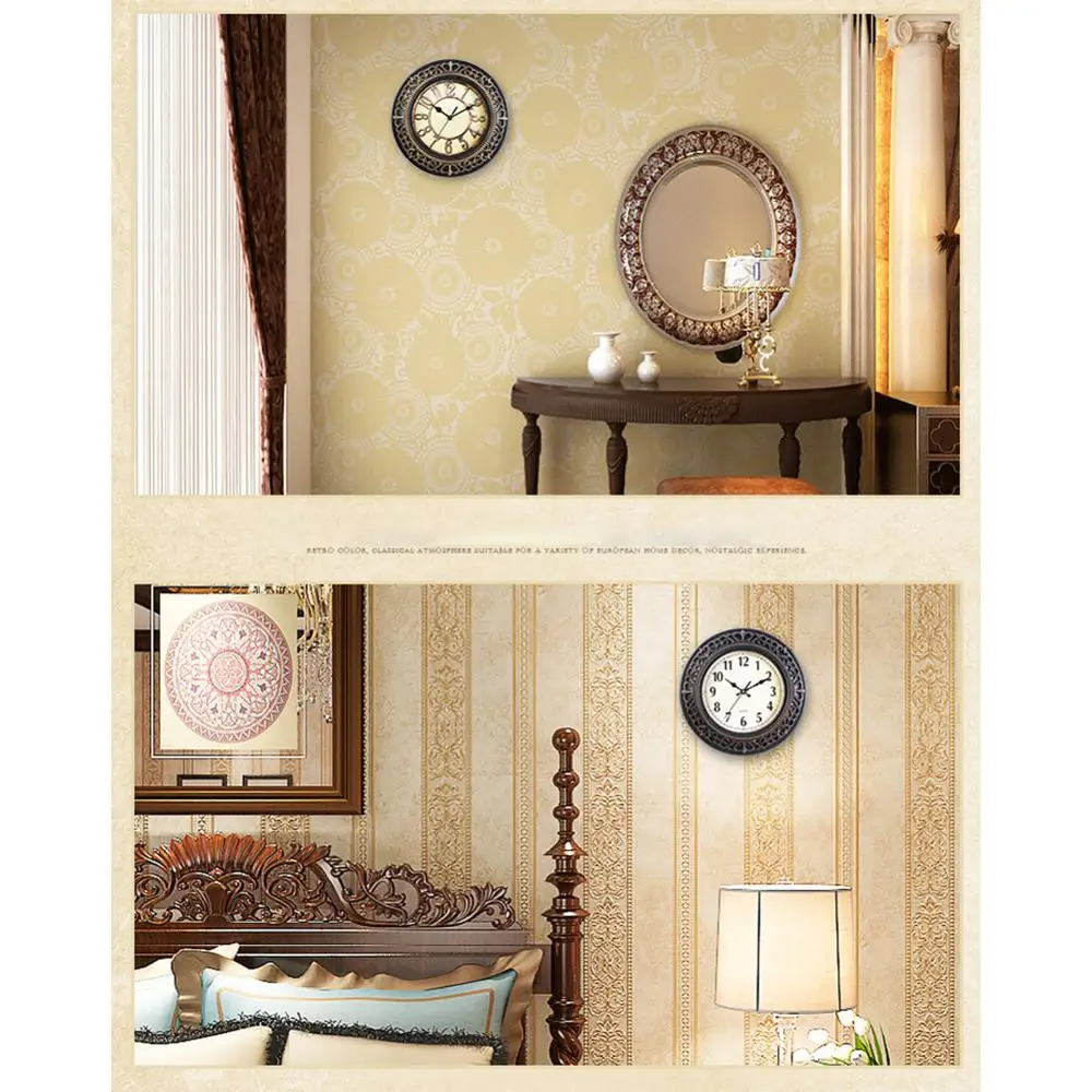 Настенные часы спальня Ретро 10 дюймов европейская мебель гостиная креативные