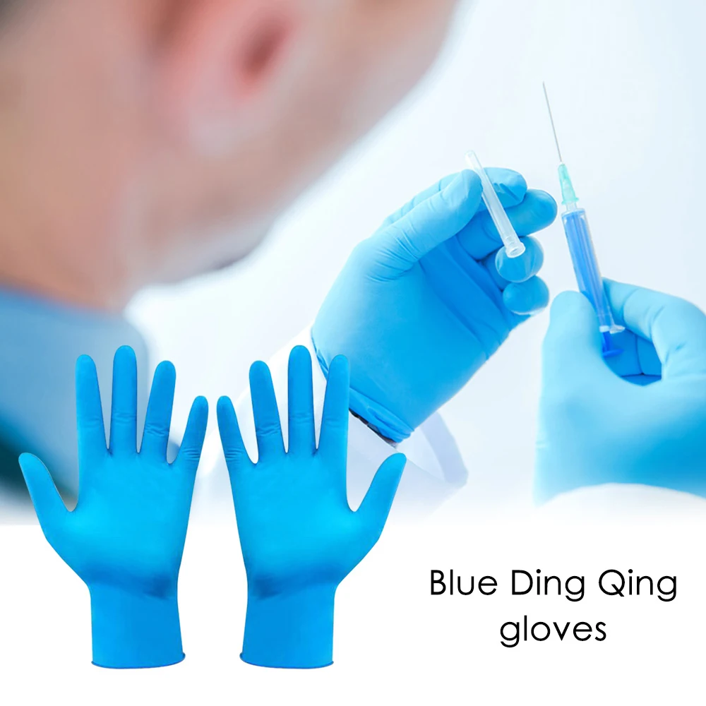 

100pcs Disposable Gloves Nitrile Latex Gloves Cleaning Gloves Household Guantes Desechables Medicos Nitrilo Guantes De Nitrilo