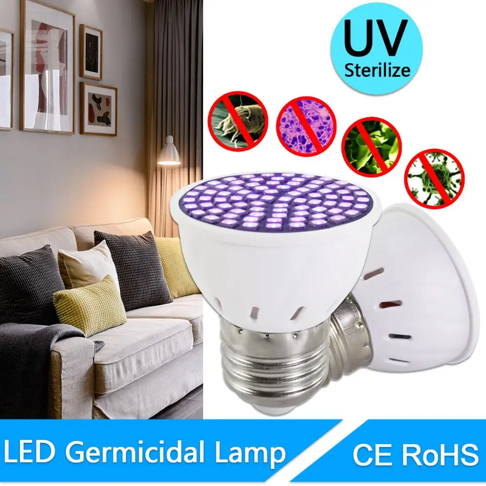 Светильник трафиолетовый свет UVC бактерицидная дезинфекционная Светодиодная